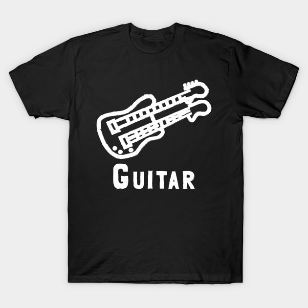 Double-neck Guitar T-Shirt by ZooTees